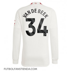 Manchester United Donny van de Beek #34 Tercera Equipación 2023-24 Manga Larga